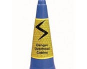 Danger Overhead Cables Cone Sleeve 750mm